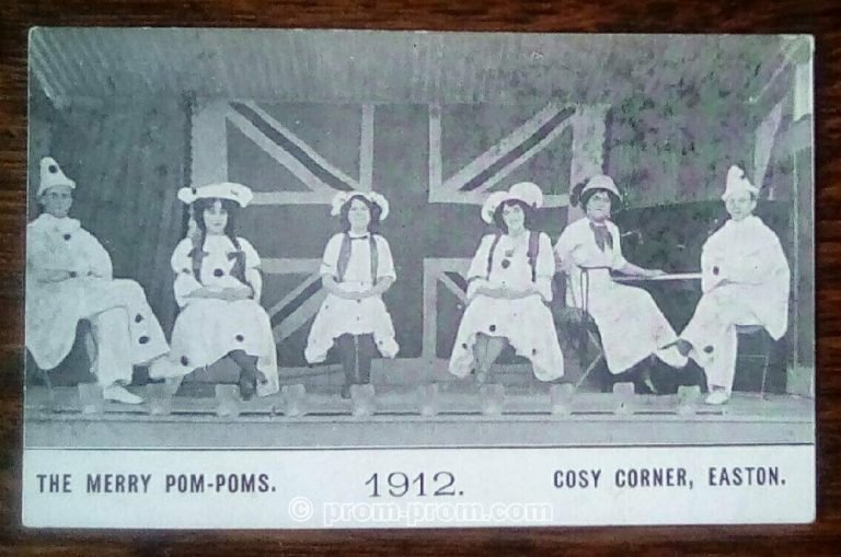 The Merry Pom Poms 1912 Cosy Corner Easton maybe Isle of Wight