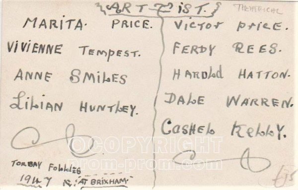 Torbay Follies 1947 names