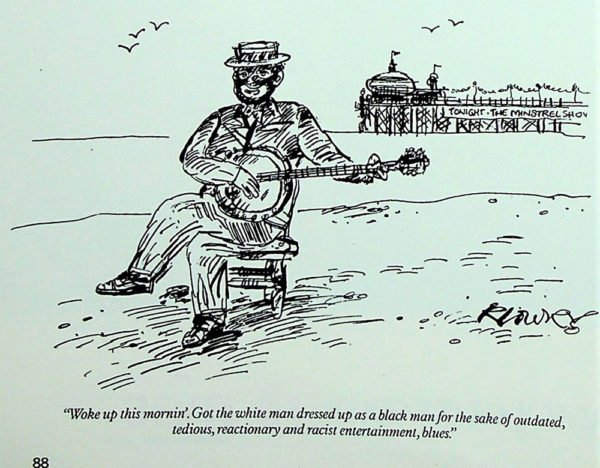 Punch-Cartoon-Minstrel-on-beach