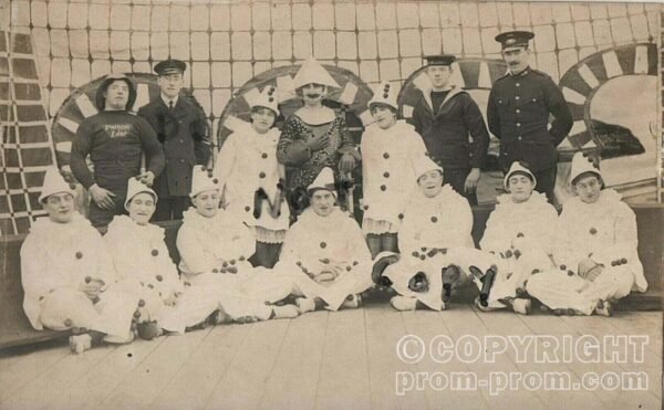 WW1 Royal Navy Pierrot Troupe HMS King George V 1916