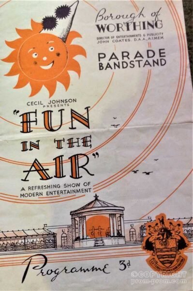 Programme Fun in the Air Parade Bandstand Worthing