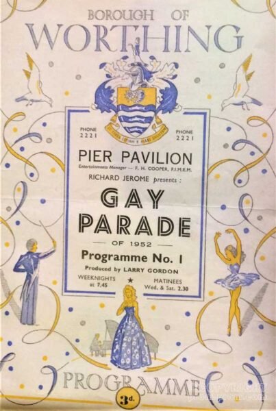 Programme Gay Parade of 1952 Worthing