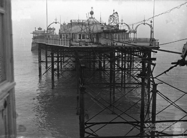 Palace Pier in wartime - Brighton Museums