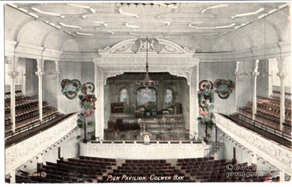 Pier Pavilion Interior Colwyn Bay PU 1907 (from Trevor Lee archives)