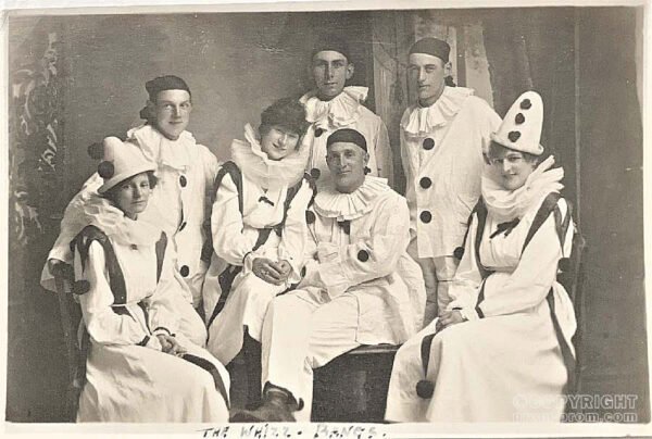 WW1 Postcard The Whizz Bangs Pierrot Troupe Stoke War Hospital 2
