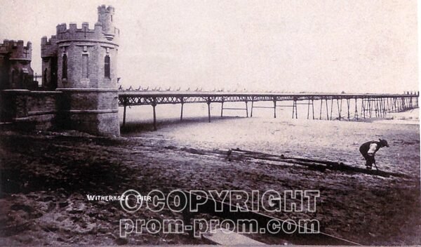 Withernsea Pier in 1877, from Withernsea