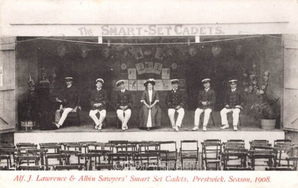 Alf J Lawrence & Albin Sawyers' Smart Set Cadets, Prestwick, 1908