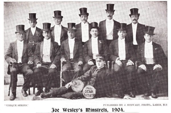 Joe Wesley's Minstrels, Largs, 1904