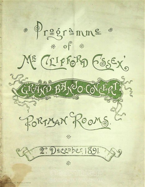 L'Enfant Prodigue programme 1891 - cover