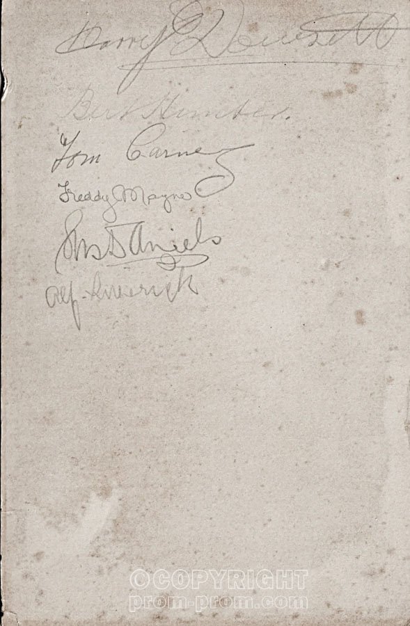Seaside Concert Party Musicians Signed Weymouth - back