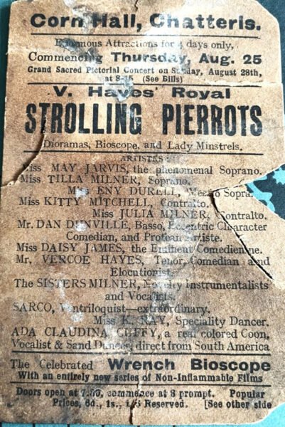 Vercoe Hayes, Strolling Pierrots, Chatteris, 1910 - from Chatteris Museum, Cambridgeshire